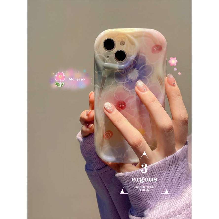 Ốp Điện Thoại TPU Mềm Họa Tiết Hoa Nhiều Màu Sắc Cho IPhone 14 13 12 11 Pro Max SE2020 X XR Xs Max 7 8 6 6s Plus