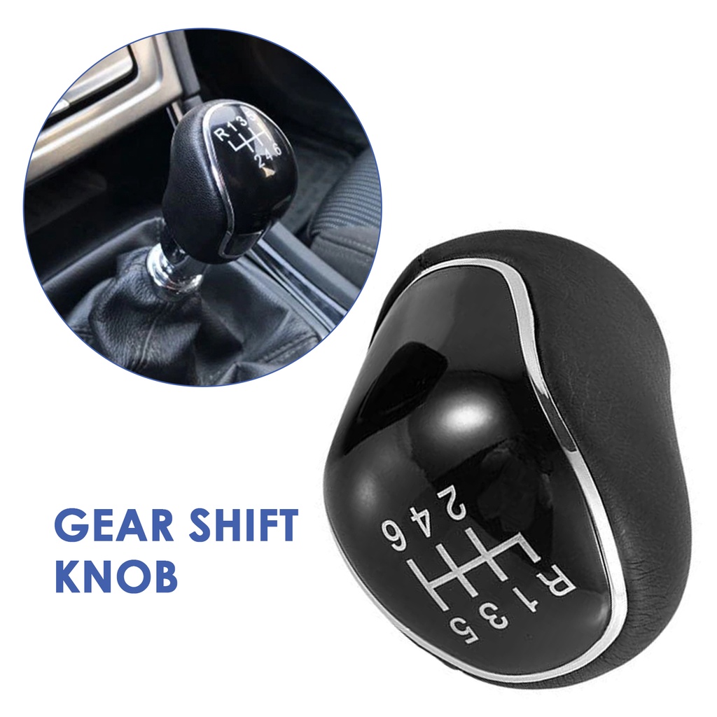 Tay Nắm Cần Số Bằng Da 6 Tốc Độ Chuyên Dụng Cho Xe Hơi LLKQQ ​​Phụ Kiện Chuyên Dụng Cho Xe Hơi Ford S-Max C-Max Kuga Galaxy Mondeo 4 Mk4