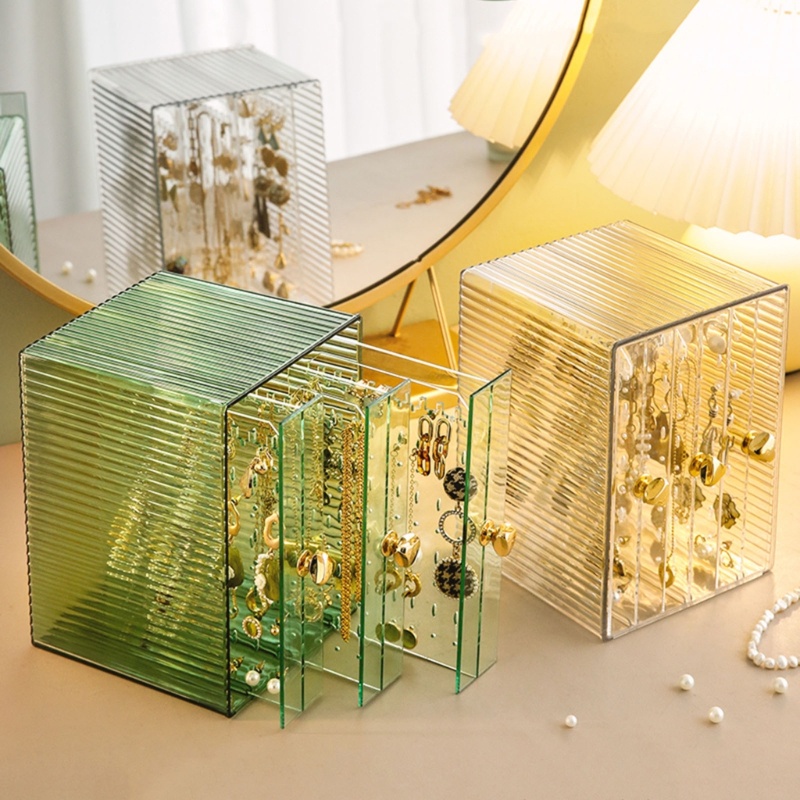 Giá Đỡ Trưng Bày Trang Sức Dạng Ngăn Kéo Trong Suốt