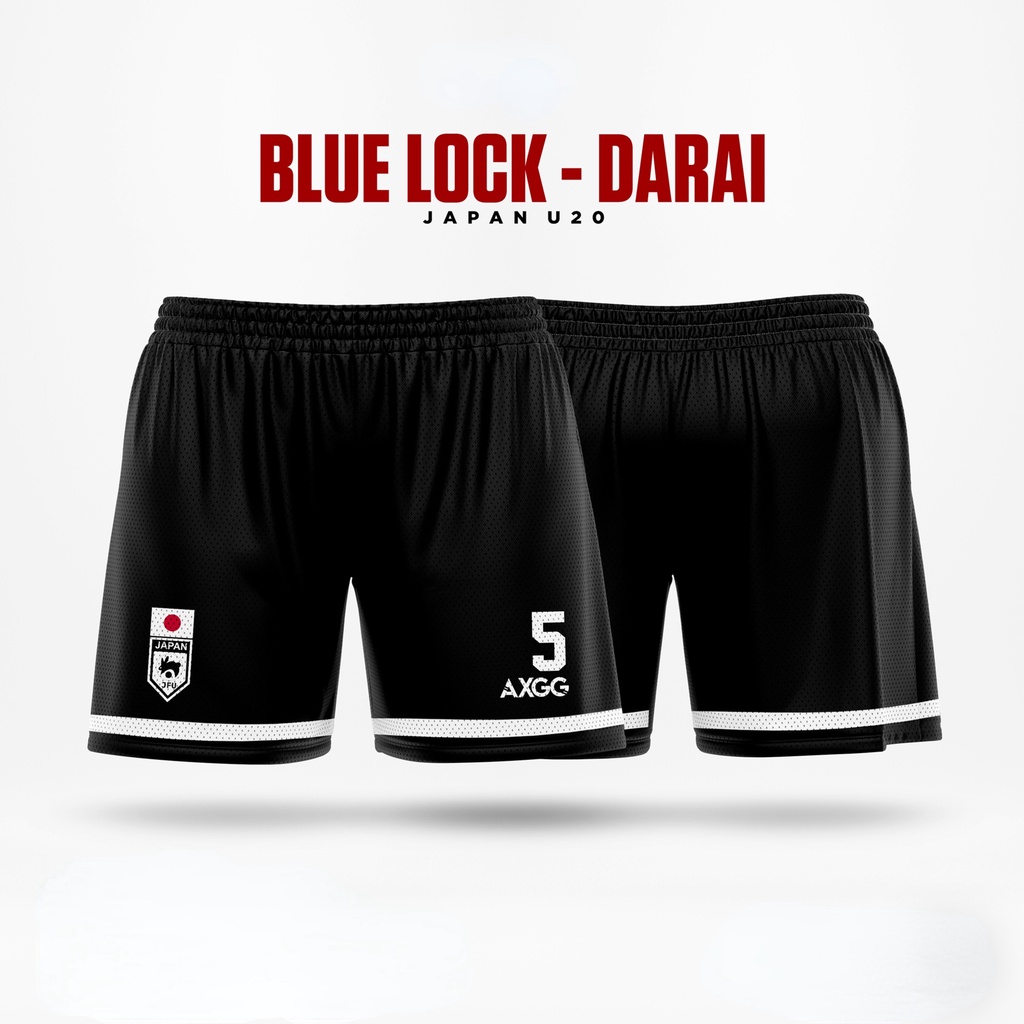 "Blue Lock - Quần Short Unisex Anime Jersey U20" Nhật Bản