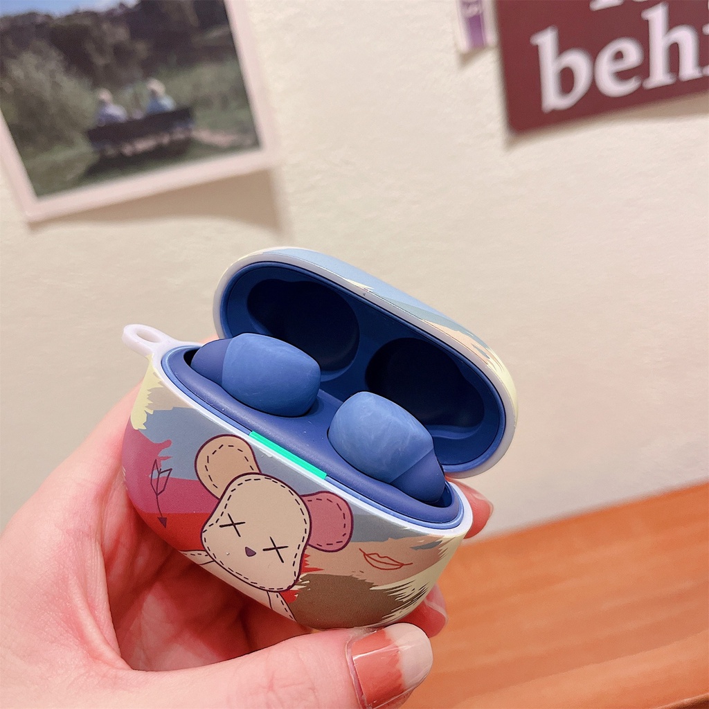 Vỏ Bảo Vệ Hộp Sạc Tai Nghe bluetooth Không Dây Sony LinkBuds S WF-LS900N Hình Gấu Hoạt Hình Dễ Thương Kèm Móc Treo Tiện Dụng