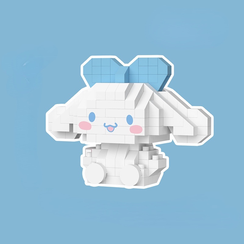 Đồ Chơi Lắp Ráp Mô Hình Nhân Vật Hoạt Hình Sanrio Kuromi Hello Kitty Melody Dễ Thương Cho Bé