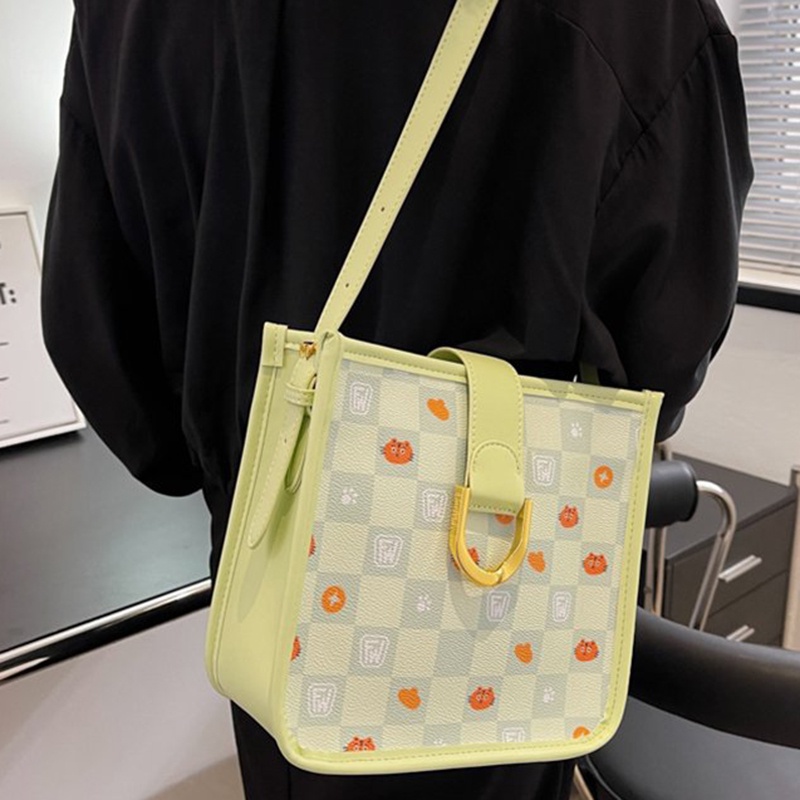 Túi Đeo Vai Hình Vuông Cỡ Nhỏ Màu Kẹo Ngọt Phong Cách Phương Tây Thời Trang Cho Nữ