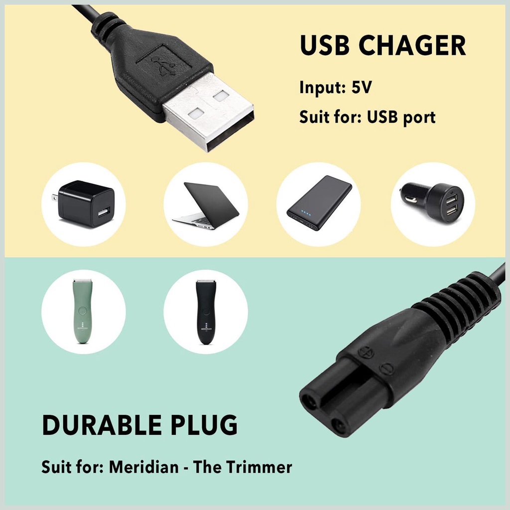 Dây Cáp Sạc Thay Thế Tương Thích Với Máy Cạo Râu Điện Tử kiodvn