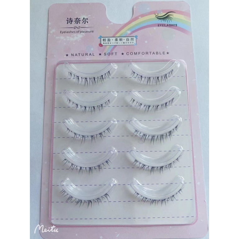 Lông Mi Giả Dưới Chéo Như Vẽ Tay