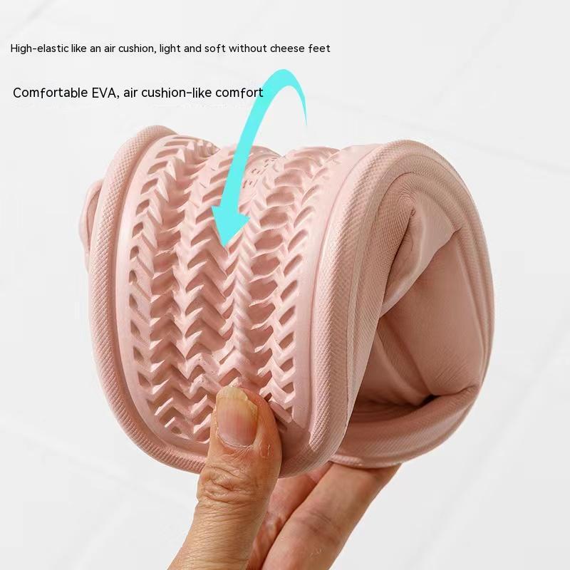 Dép Đi Trong Nhà Tắm Bằng EVA Xếp Ly Chống Mùi Chống Trượt Không Gây Tiếng Ồn Dành Cho Cặp Đôi Nam Nữ Mới