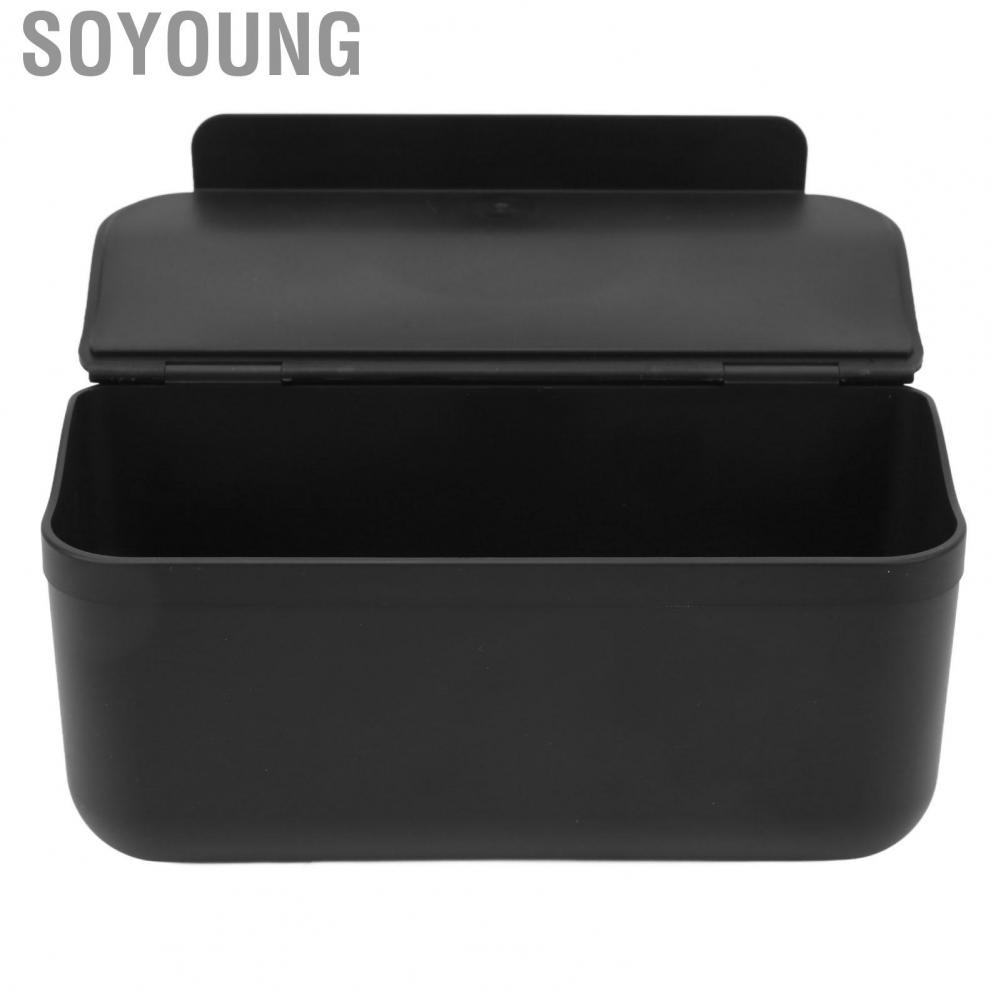 Soyoung Center Console Side Organizer Neat Storage Easy Access Black Portable Replacement for Tesla Model 3 Y