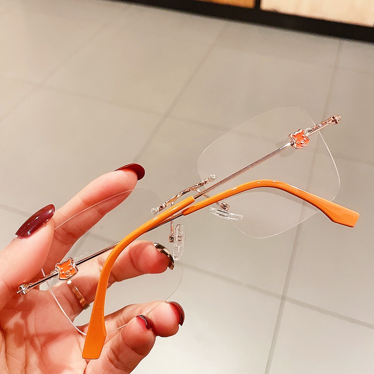 Kính Mát Gọng Vuông Kim Loại Chống Ánh Sáng Xanh Phong Cách retro Cho Nam Và Nữ