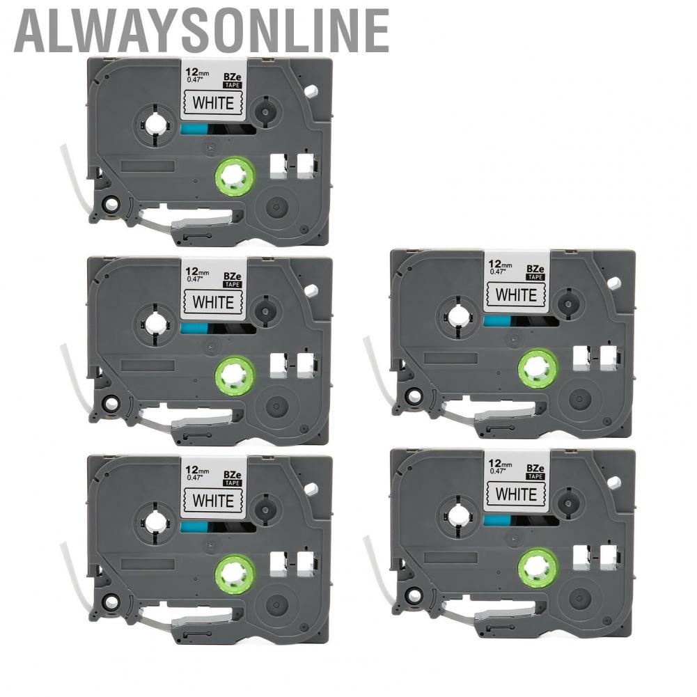 Alwaysonline Printer Label Maker Tape  ABS Material 8m Length 12mm Width for PT 1290