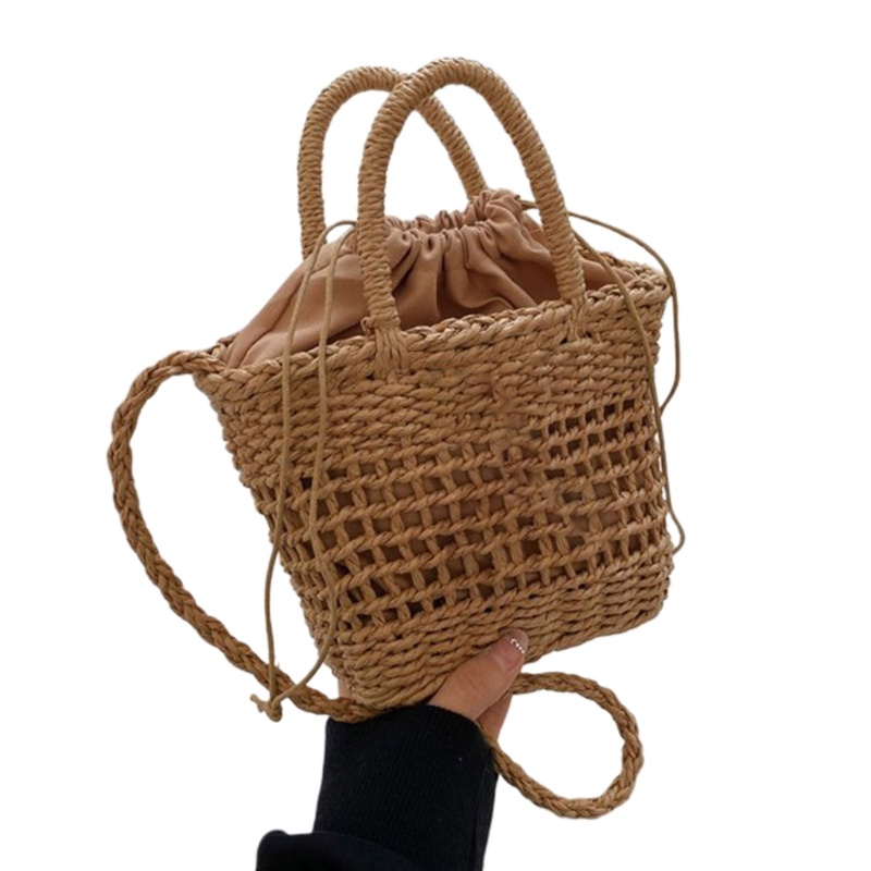 Túi Đeo Chéo Vai Đan Rơm Đựng Điện Thoại Dành Cho Nữ Đi Du Lịch Biển Mùa Hè