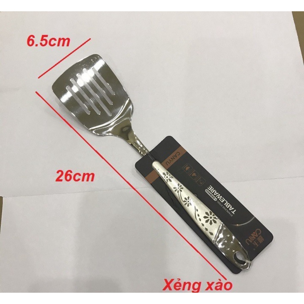 BỘ 4 MÓN MUÔI VÁ MÚC CANH CAO CẤP - INOX 304 , SET 4 MÓN MÔI - CHAO - XẺNG BẾP CAO CÁP - SÁNG SẠCH VỆ SINH