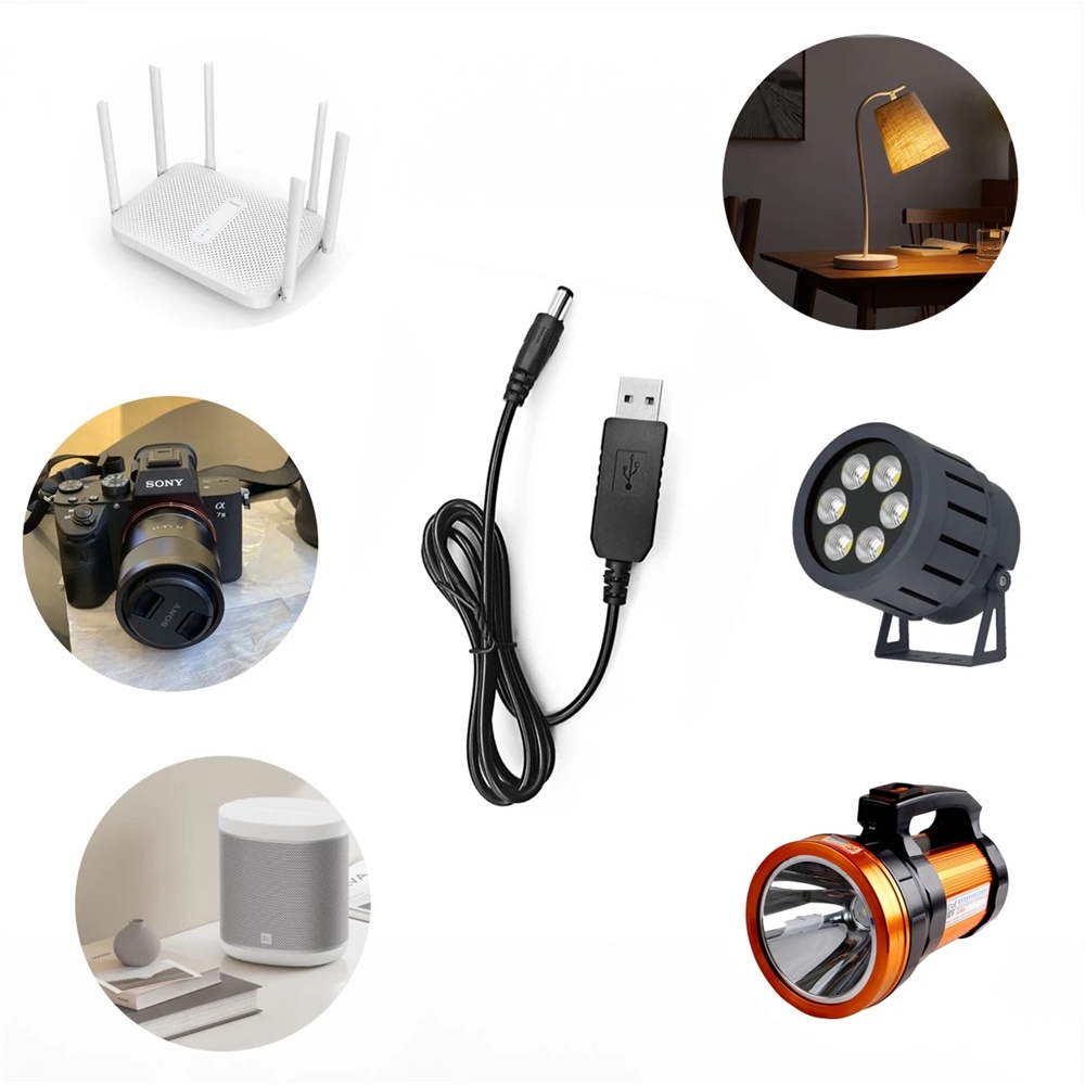 Dây Cáp Sạc 4.0 Sang dc5521 5v 12vdc3.5 9v Đầu Tròn usb Tiện Dụng