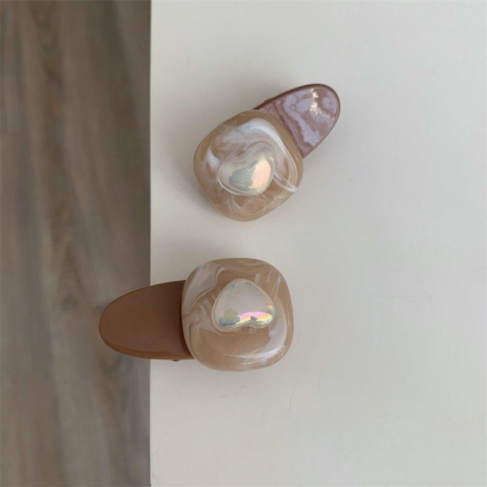 Kẹp Tóc Nhựa Họa Tiết Hình Học Phong Cách Hàn Quốc WMES15H Y2k