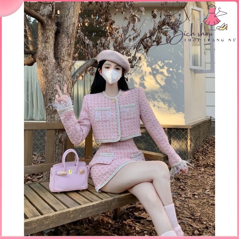 Sét dạ cao cấp , áo dời , chân váy chữ A , trẻ trung ,năng động