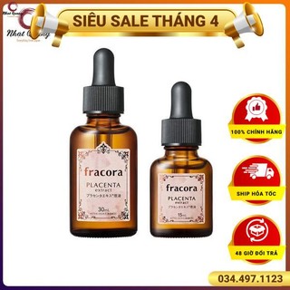 Serum Tinh Chất 100% Placenta Extract 15ml, hàng của Fracora, Nhật nội địa
