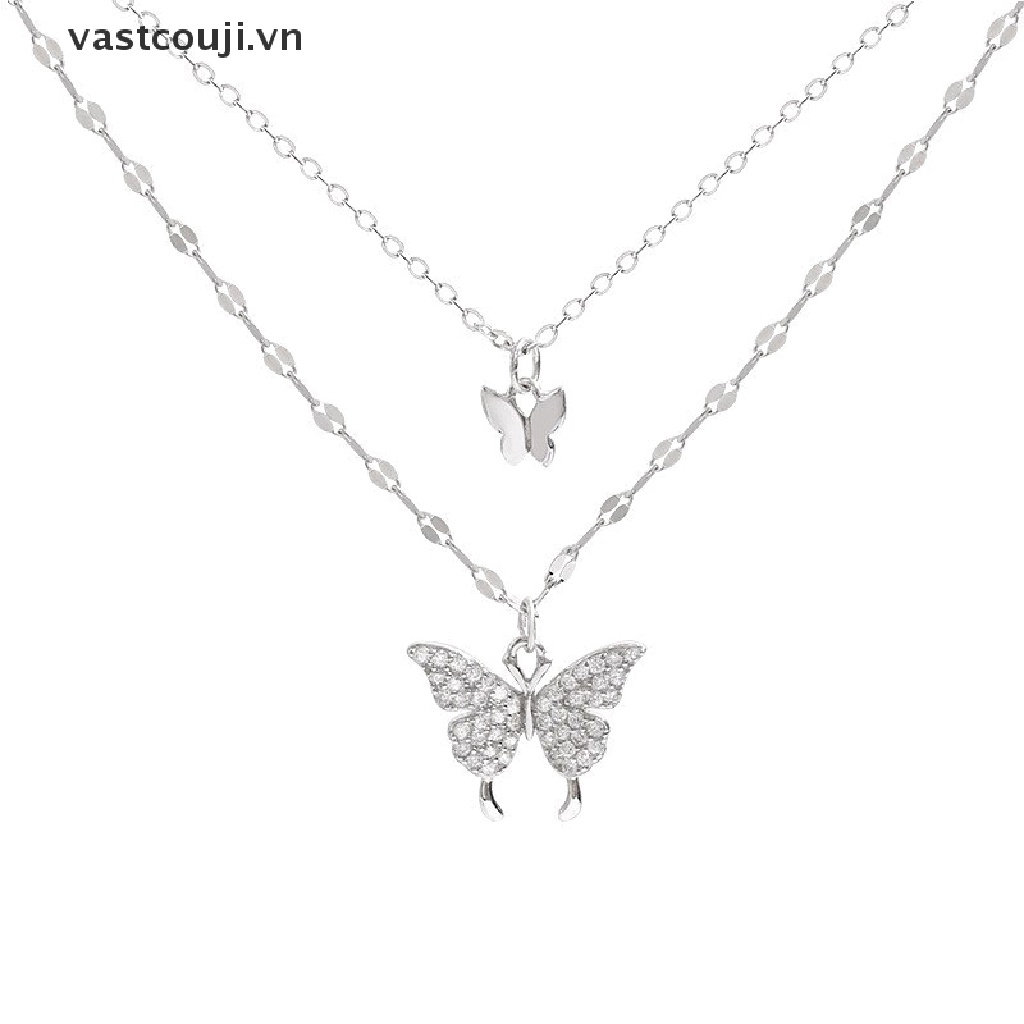 Vòng cổ Mặt Hình Bướm Đính Đá Thời Trang Dành Cho Nữ