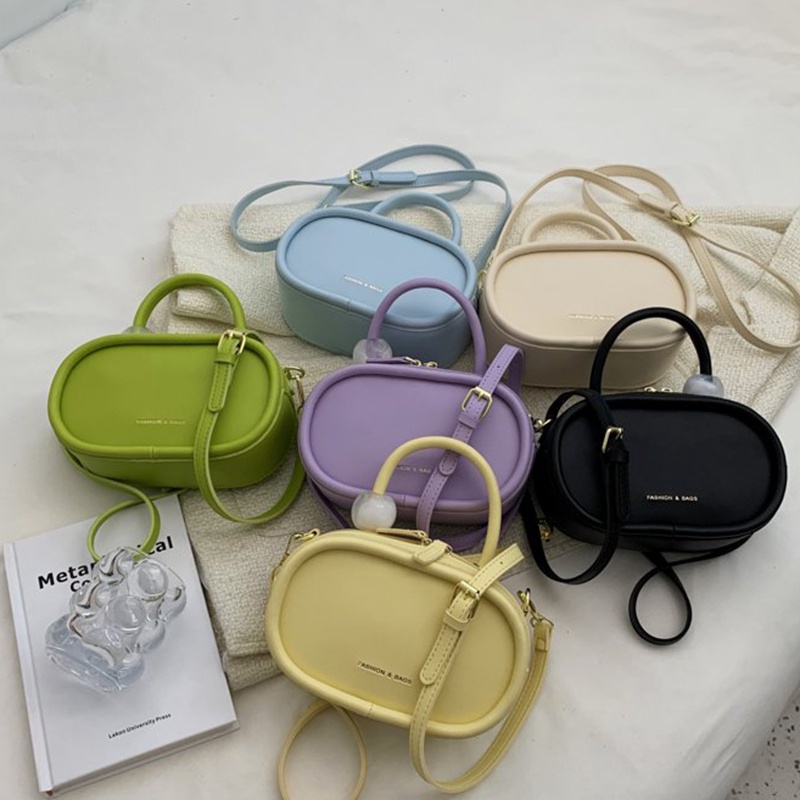 Túi Đeo Vai mini Màu Trơn Thời Trang Cho Nữ
