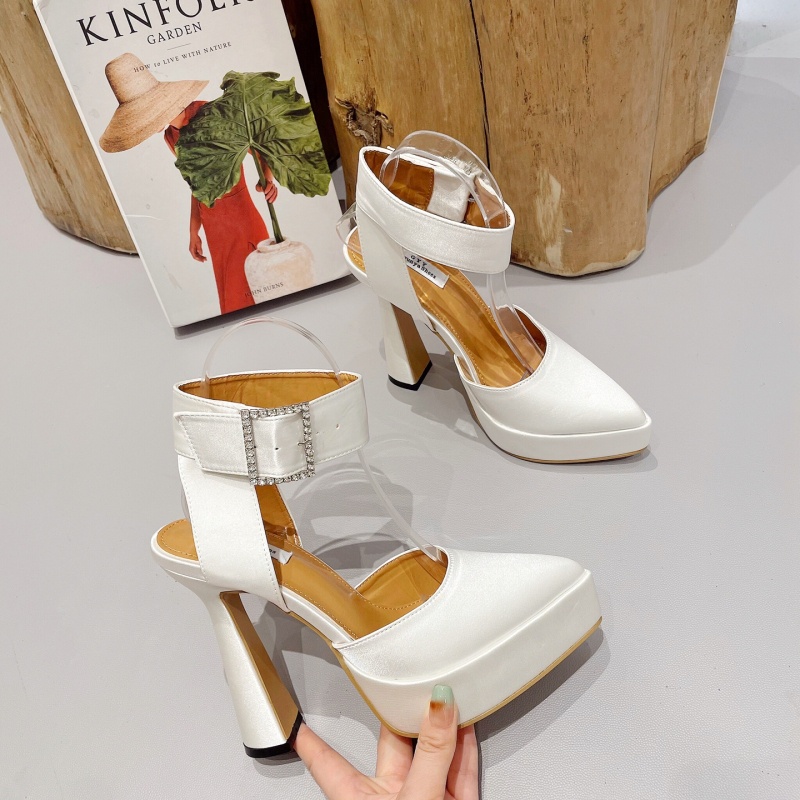 Sandal Cao Gót Thiết Kế Mới Đính Đá Thời Trang Mùa Xuân Dành Cho Nữ