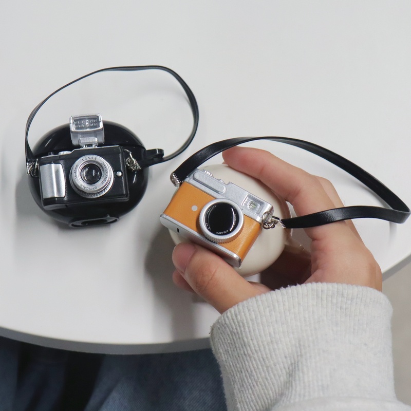 Vỏ Bảo Vệ Hộp Sạc Tai Nghe Edifier X2 Có Móc Treo Hình Máy Ảnh Kèm Đèn Led