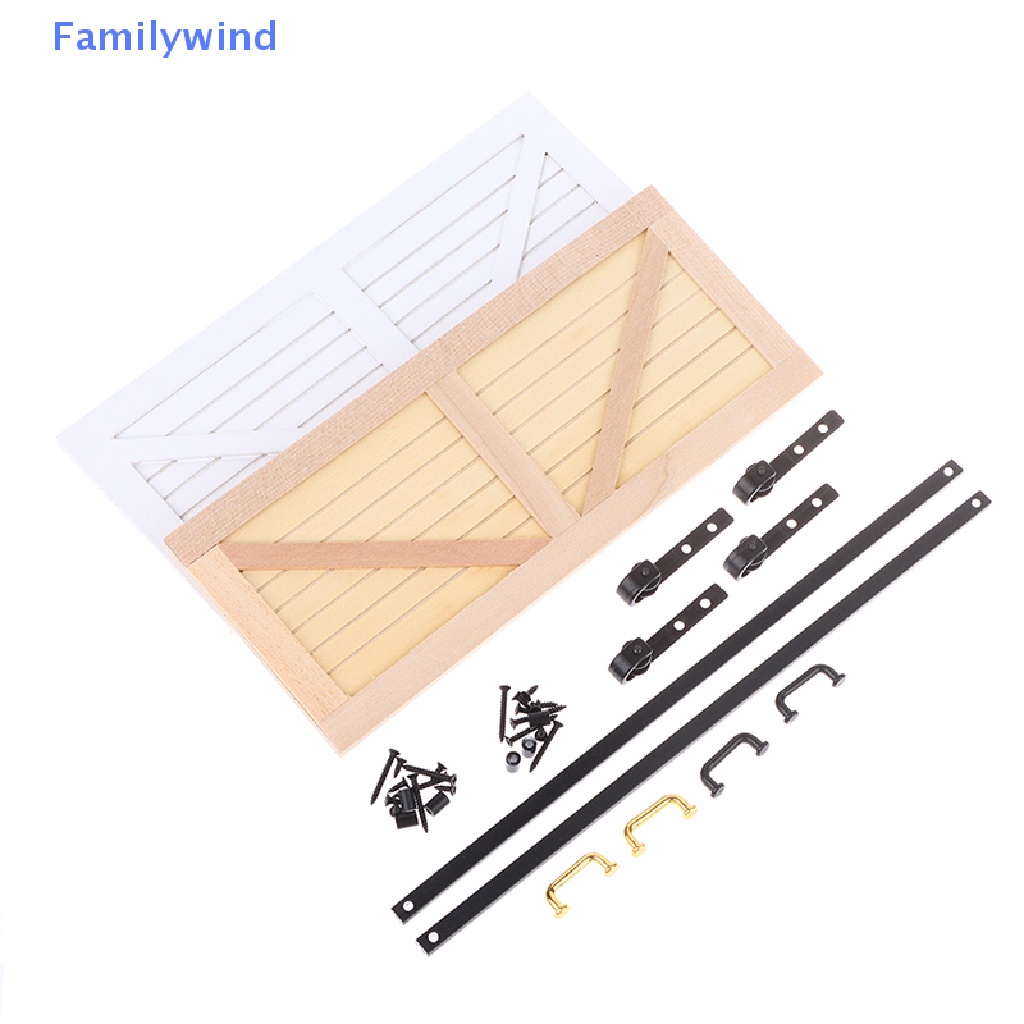 1 Set Mô Hình Cửa Trượt Trang Trí Nhà Búp Bê Tỉ Lệ 1: 12