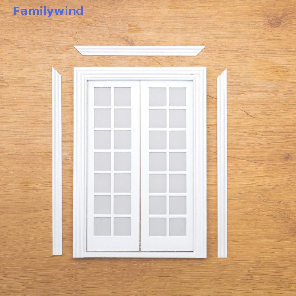 1 Set 28 Mô Hình Cửa Đôi 28 Cửa Màu Trắng Dùng Trang Trí Nhà Búp Bê / Nhà Búp Bê DIY
