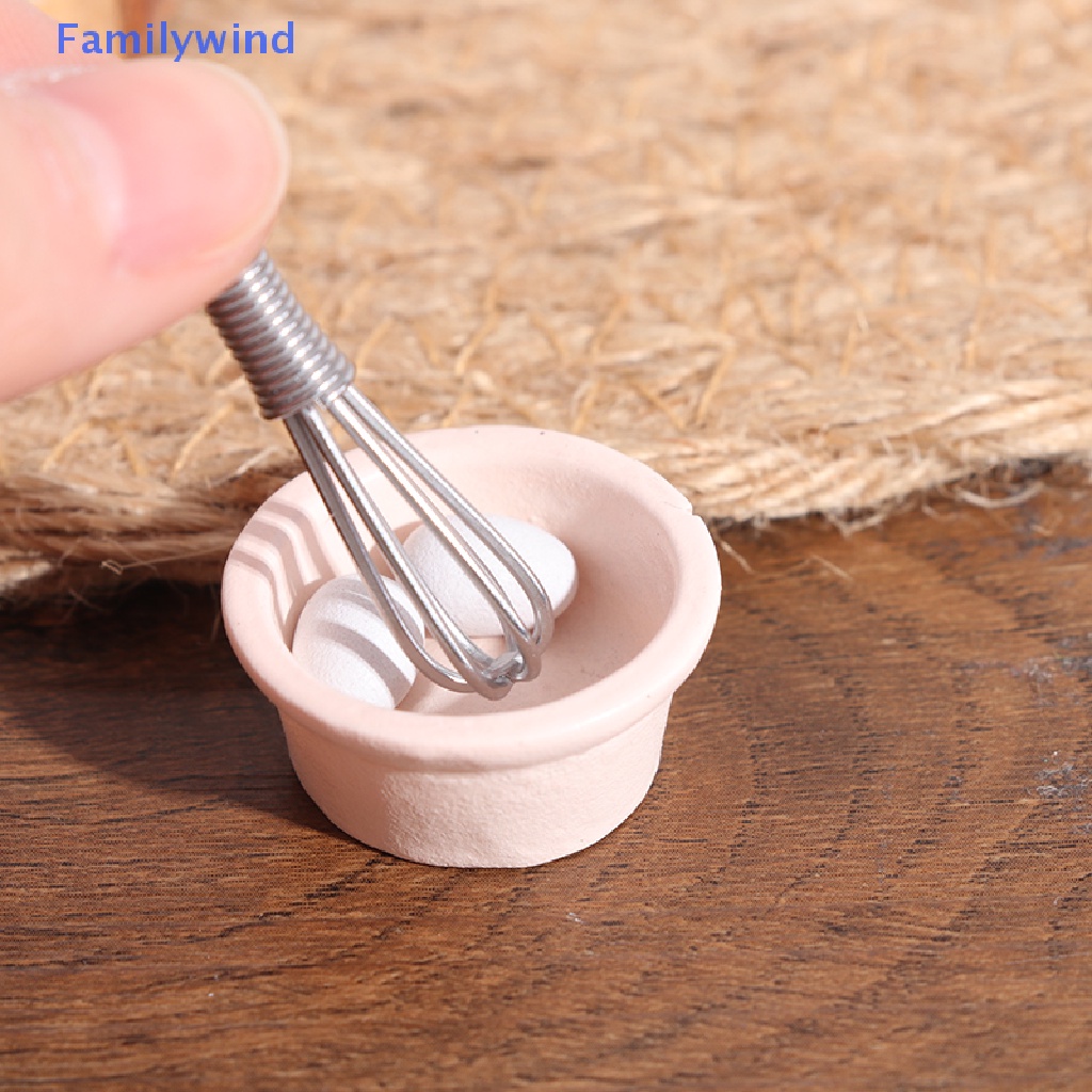 Bộ Hũ Đánh Trứng Mini Tỉ Lệ 1: 12 Trang Trí Nhà Búp Bê