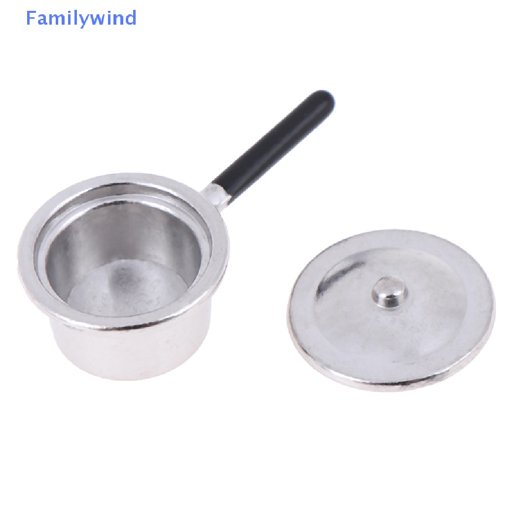 Set 4 Mô Hình Nồi Kim Loại Mini 1: 12 Dùng Để Trang Trí Nhà Búp Bê