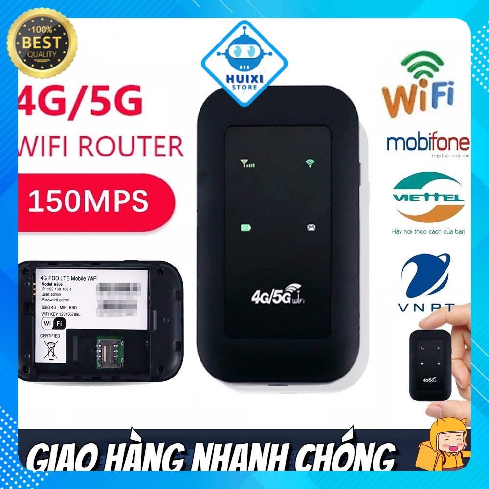 [SALE MẠNH] WIFI di động di động 4G/5G Lắp thẻ SIM để tận hưởng bộ định tuyến không dây WIFI 300Mbps tốc độ cao