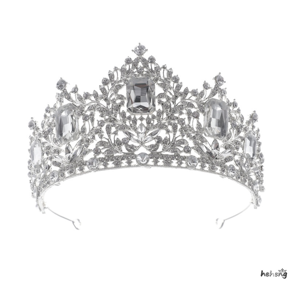 Vương Miện Nữ Hoàng Baroque Đính Đá Lấp Lánh Cho Tiệc Sinh Nhật Người Lớn