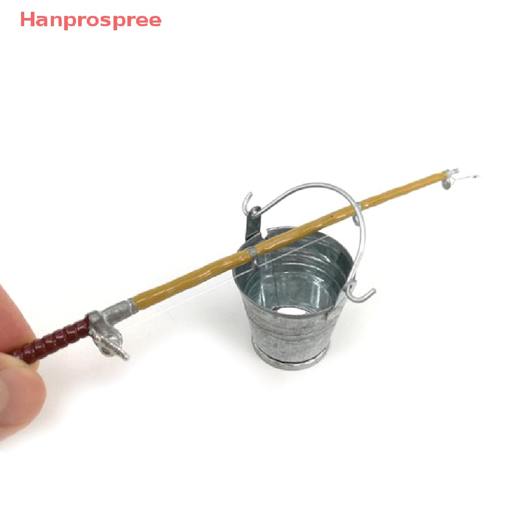 Bộ 2 Mô Hình Cần Câu Cá Bằng Kim Loại 1: 12 Trang Trí Nhà Búp Bê