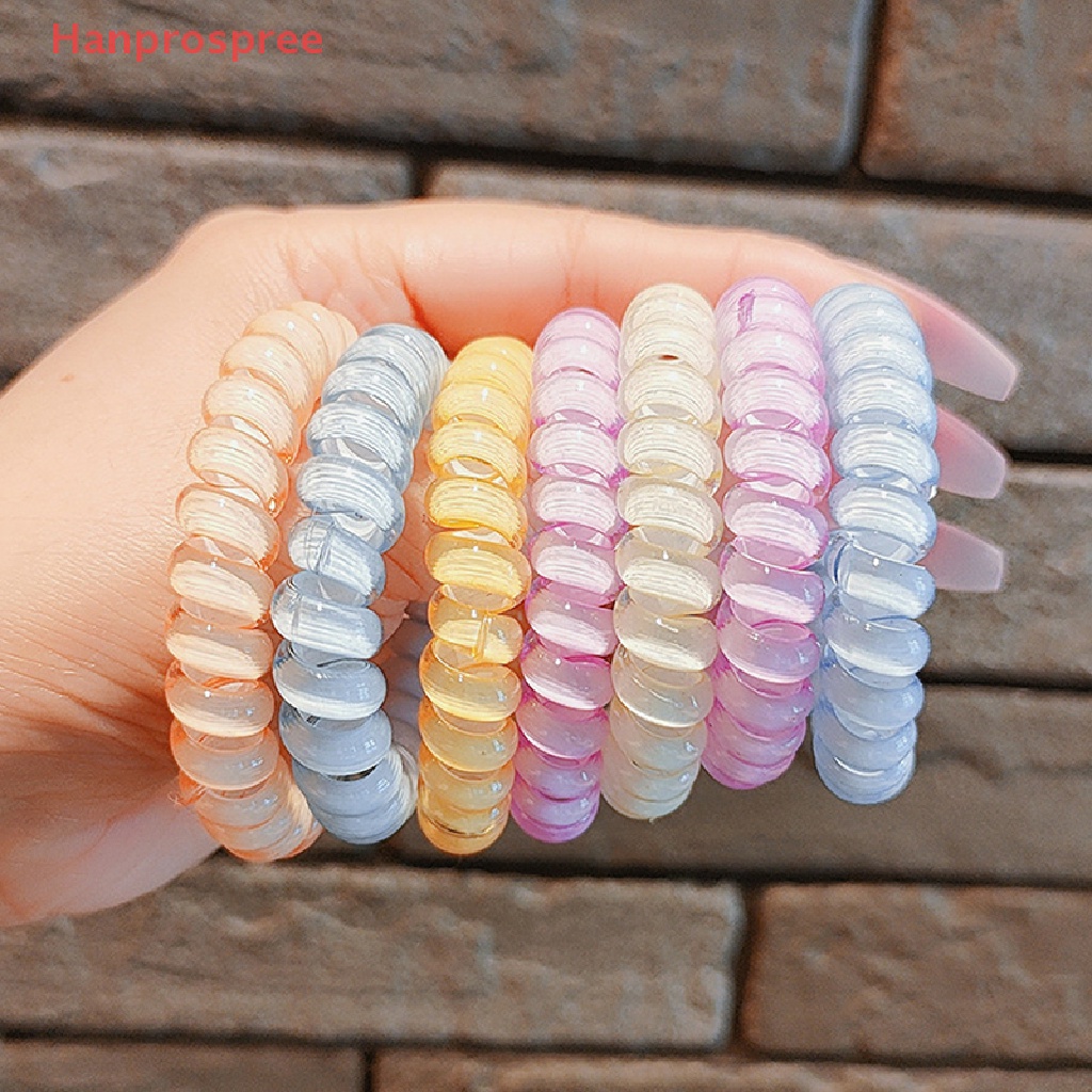 Dây Buộc Tóc Màu Thạch Trong Suốt Phong Cách Hàn Quốc Cho Nữ