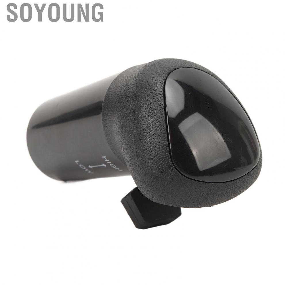 Soyoung Car Shift Knob  ABS A6909 Professional Black Lever Exquisite Appearance Lightweight for Vehicle