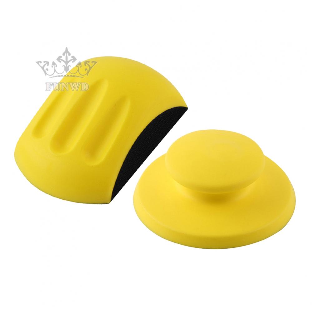【FUNWD】2pcs manual sanding block for woodworking polishing 5 inch manual sanding discs