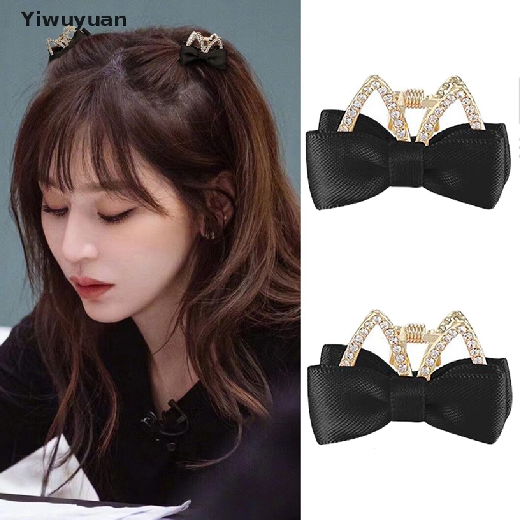 < Yiwuyuan > Kẹp Tóc Mái Hình Vương Miện Đính Đá Nhỏ Nhắn Nhiều Màu Sắc Siêu Thơ Mộng Cho Bé