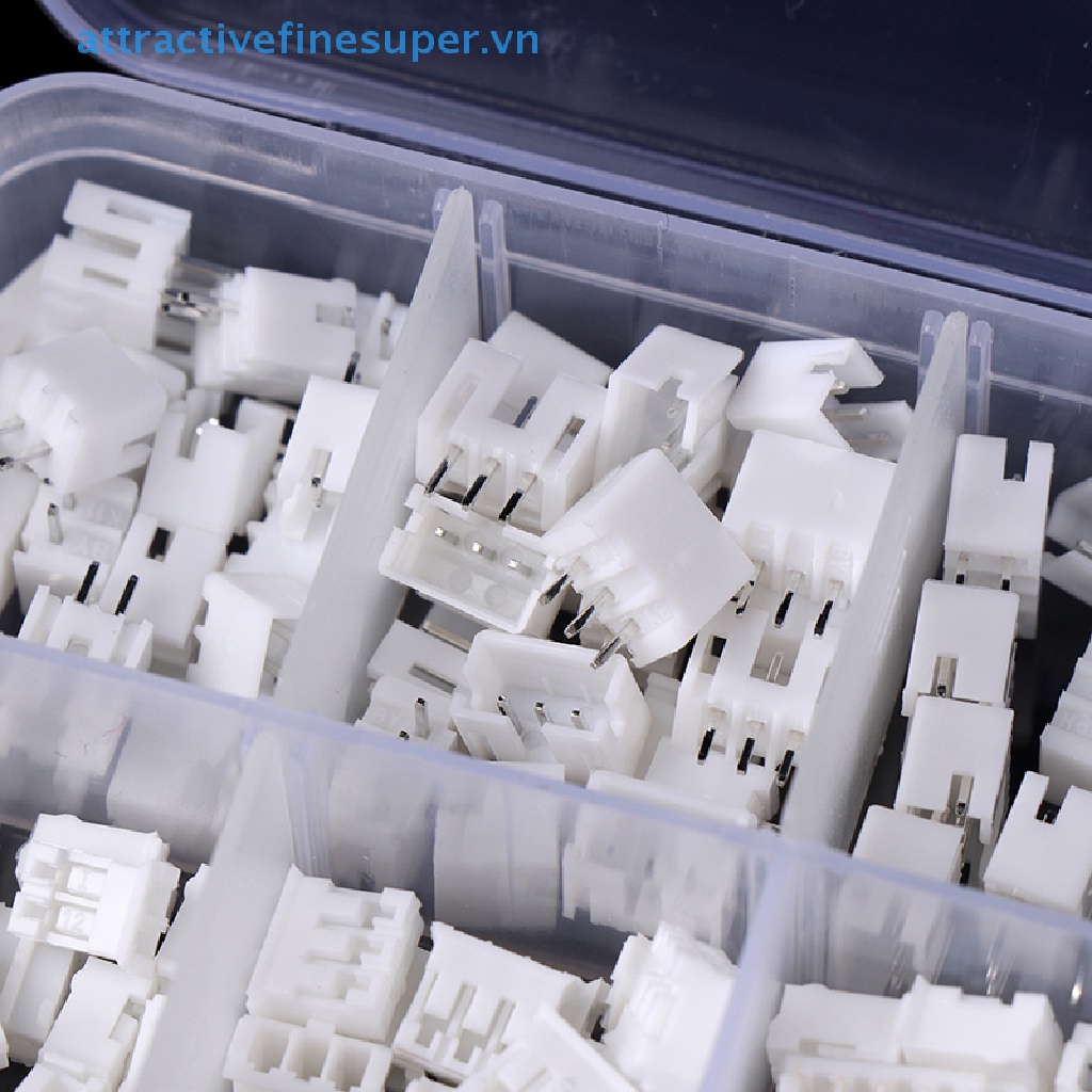 (HOT) Bộ 300 ĐầU KếT NốI Dây PH2.0 2P 3P 4 pin 2.0mm