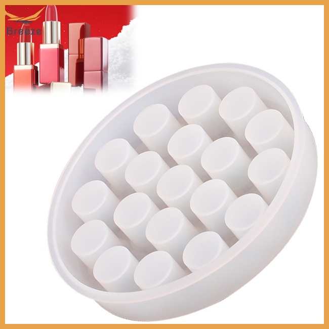 Khuôn Silicone Hình Tròn Làm Giá Đỡ Nến / Son Môi Diy