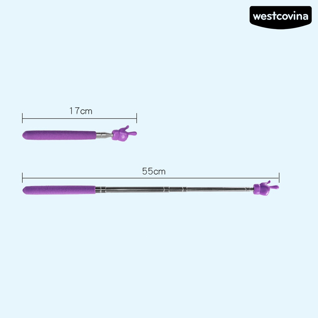 [COD]♪Gậy Đánh Dấu Bằng Thép Không Gỉ Tay Cầm Chống Trượt Có Thể Thu Gọn Đa Năng Hỗ Trợ Dạy Học