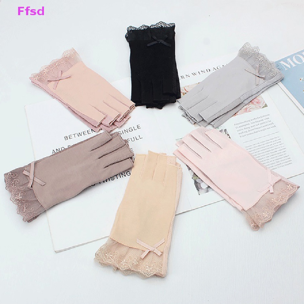 1 Đôi Găng Tay Chống Tia UV Không Ngón Chuyên Dụng Làm Móng