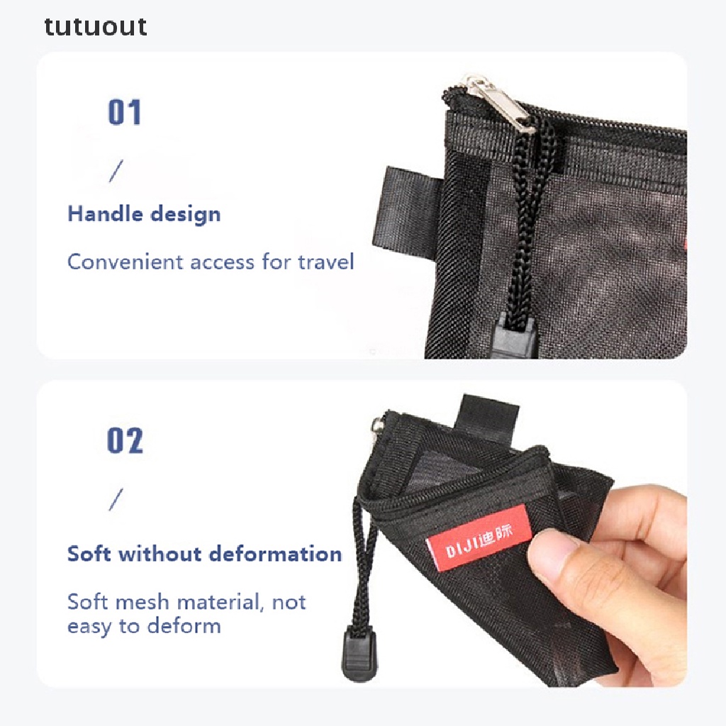 Túi Lưới Mini Đựng Tiền Xu / Tai Nghe / Thẻ Tín Dụng Tiện Lợi