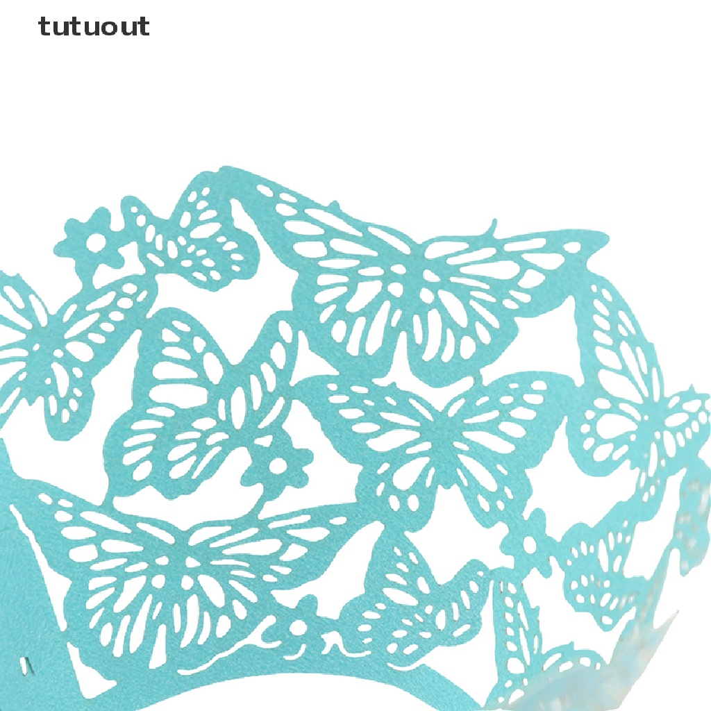 Bộ 10 Giấy Lót Bánh Cupcake Hình Bướm Xinh Xắn