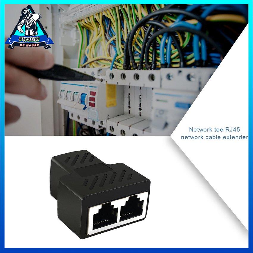 1 Đến 2 Cách Rj45 Ethernet LAN Bộ Chia Mạng Đôi Cổng Chuyển Đổi Khớp Nối Kết Mở Rộng Cắm [U/24]