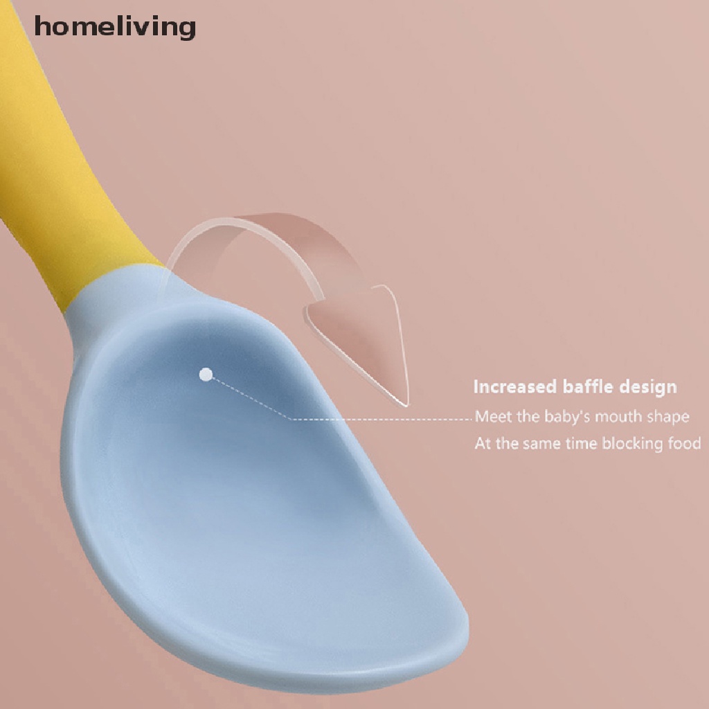 Bộ 2 Muỗng Nĩa Bằng Nhựa PP + TPE Mềm Tập Ăn Cho Bé
