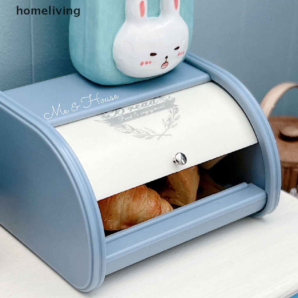 Mô Hình Hộp Bánh Mì Mini Bằng Nhựa Tỉ Lệ 1: 6 Dùng Trang Trí Nhà Búp Bê
