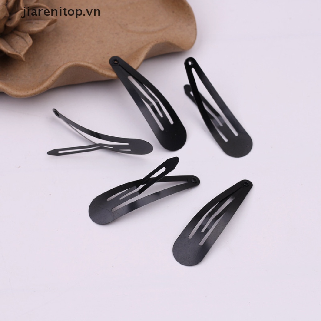 Set 50 Kẹp Tóc Kim Loại Màu Vàng / Bạc / Đen Làm Thủ Công diy vn