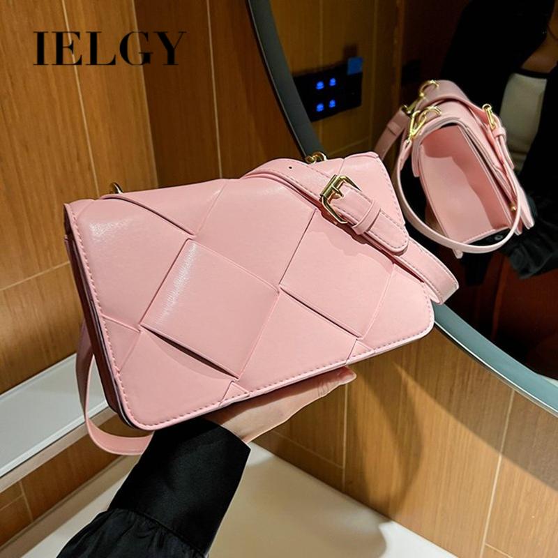 Túi Đeo Vai Hình Vuông Cỡ Nhỏ Thiết Kế Đan Dệt Đơn Giản Thời Trang Hàn Quốc Cao Cấp Cho Nữ