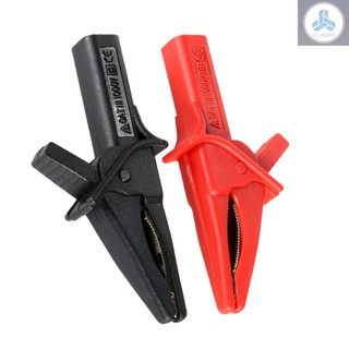 Ht18a crocodile clip fitting of dso3064 2pcs large dolphin gator clips red + black