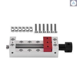 Mini Drill Press Vise 2.56-Inch Jaw Width Flat Clamp Bench Vise for Carving Engraving Machine Bench Drill Watch Repairing