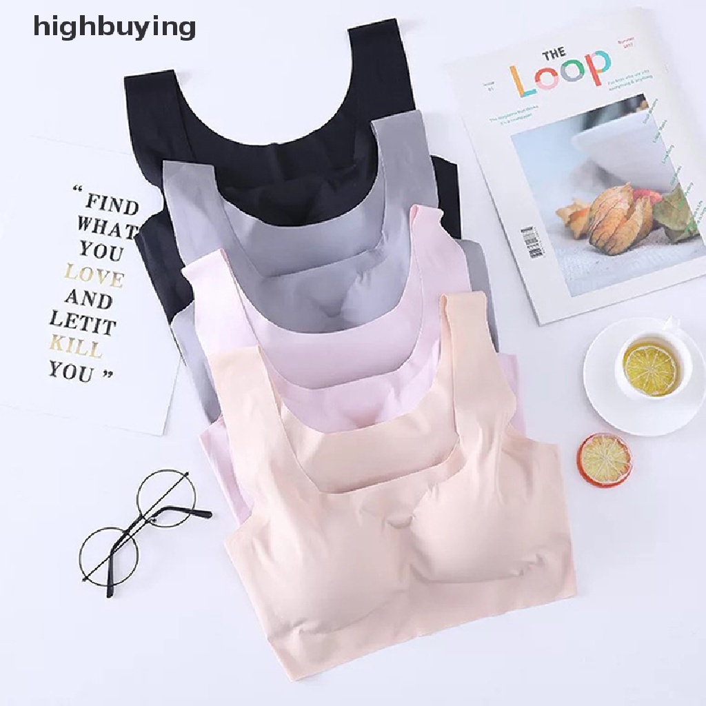 Hbvn Belle Áo Ngực Thể Thao Yoga Không Gọng Thép Lụa Mát Không Đường May Phong Cách Nhật Bản Cho Nữ Mod