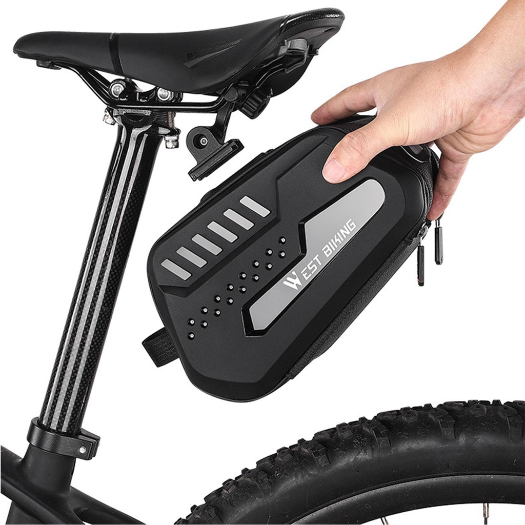 [Global] Túi 2 7L Phản Quang Gắn Dưới Yên Xe Đạp Tháo Lắp Nhanh