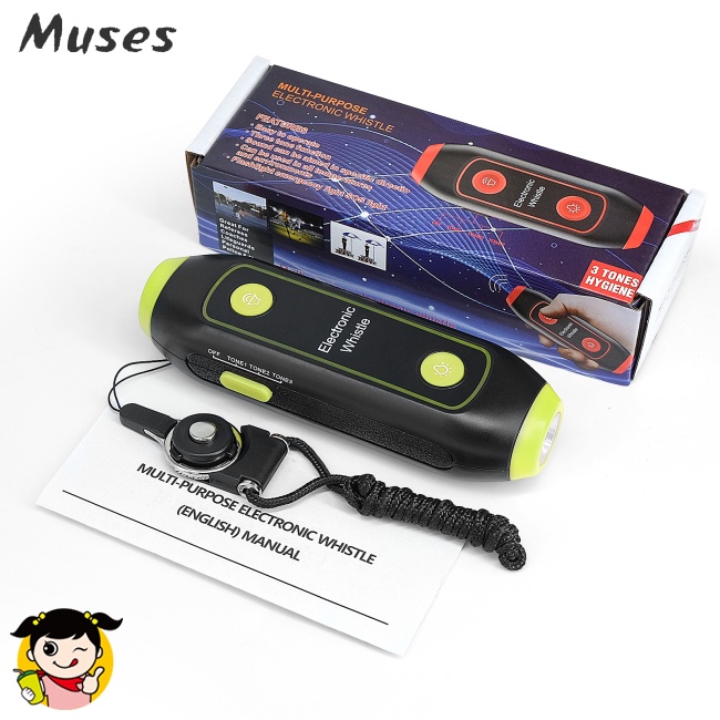Còi Điện Tử Có Đèn Pin Sos An Toàn Cho Hoạt Động Thể Thao Cắm Trại